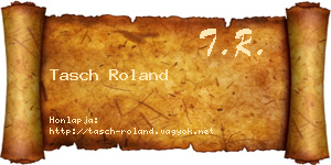 Tasch Roland névjegykártya
